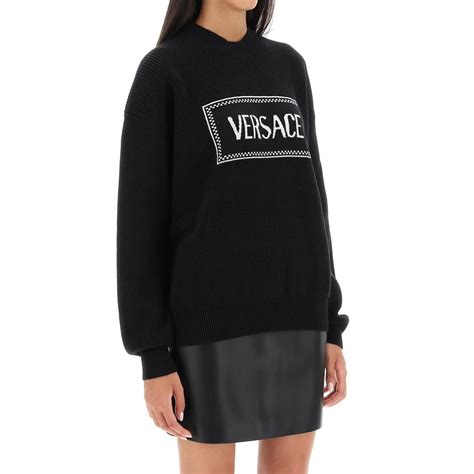 grimes versace sweater|Versace logo sweater.